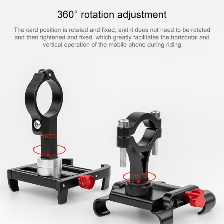 PROMEND SJJ-275 Bicycle Aluminum Alloy Phone Holder for Handlebar (Black)