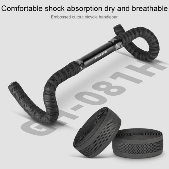 PROMEND GR-081H 1 Pair Embossed Hollow Antiskid Bicycle Grips Tape