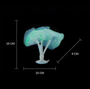 Aquarium Articles Decoration Silicone Simulation Fluorescent Sucker Jellyfish, Size: 10*10*9cm(Orange)