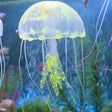 Aquarium Articles Decoration Silicone Simulation Fluorescent Sucker Jellyfish, Size: 5*17cm(Yellow) - free shipping - PMc TechLife - Order now!