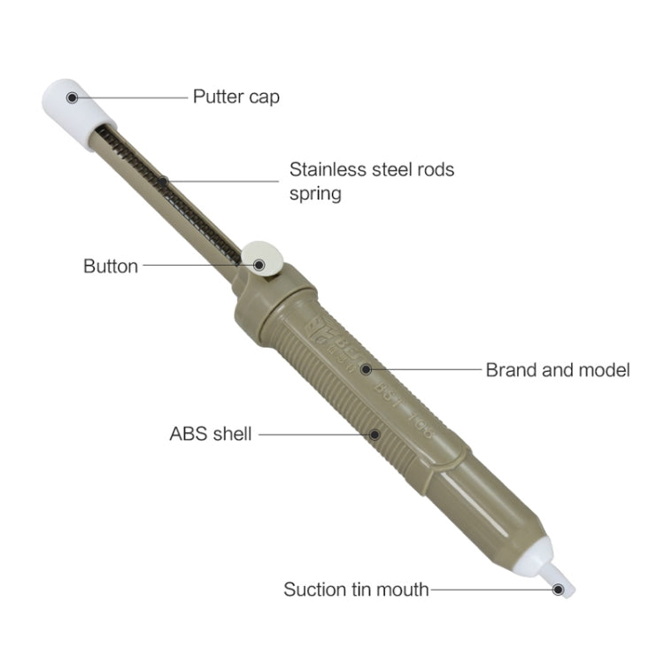 BEST-108 Aluminum metal suction pump(Grey)