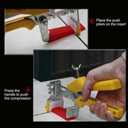 100 PCS Tile Floor Locator Insert Tile Leveler Wedge Leveling Machine for Plate Flattening System Aid Tool OG6480
