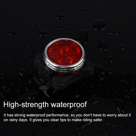 COB Lamp Bead 160LM USB Charging Four-speed Water-resistant Bicycle Headlight / Taillight Set,  Red Blue Light Dimming 650MA