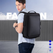 Bopai 751-006551 Large Capacity Business Casual Breathable Laptop Backpack with External USB Interface, Size: 30 x 12 x 44cm(Black)