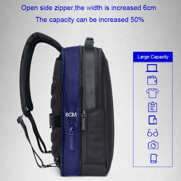 Bopai 751-006561 Large Capacity Business Casual Breathable Laptop Backpack with External USB Interface, Size: 29 x 16 x 44cm(Black)