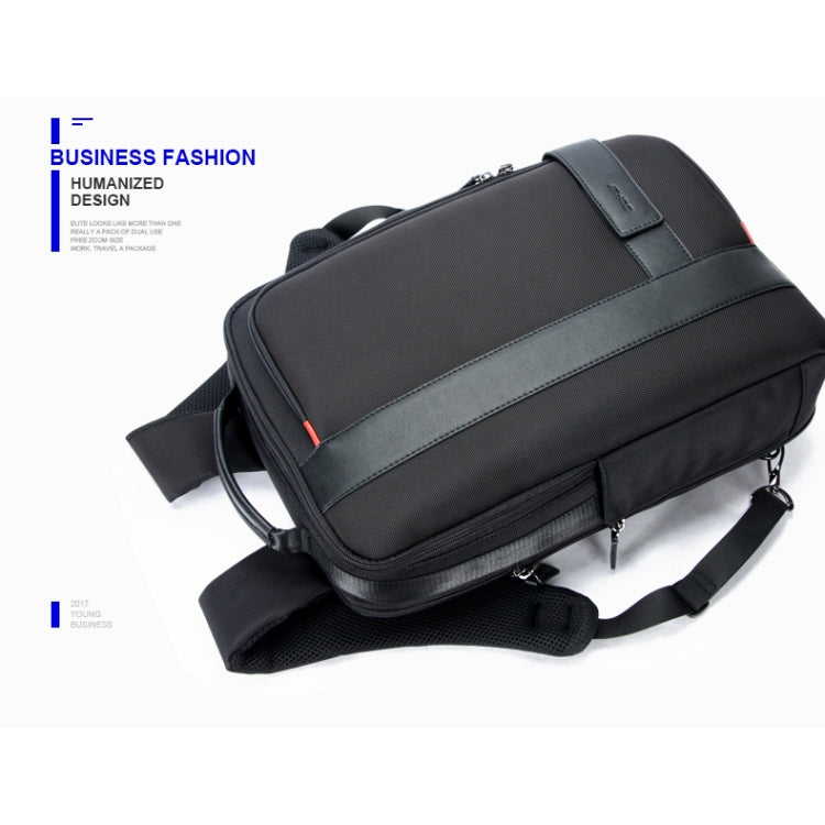 Bopai 751-006561 Large Capacity Business Casual Breathable Laptop Backpack with External USB Interface, Size: 29 x 16 x 44cm(Black)