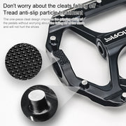 PROMEND PD-M28E 1 Pair Bicycle Aluminum Alloy DU Bearings Pedals with LED