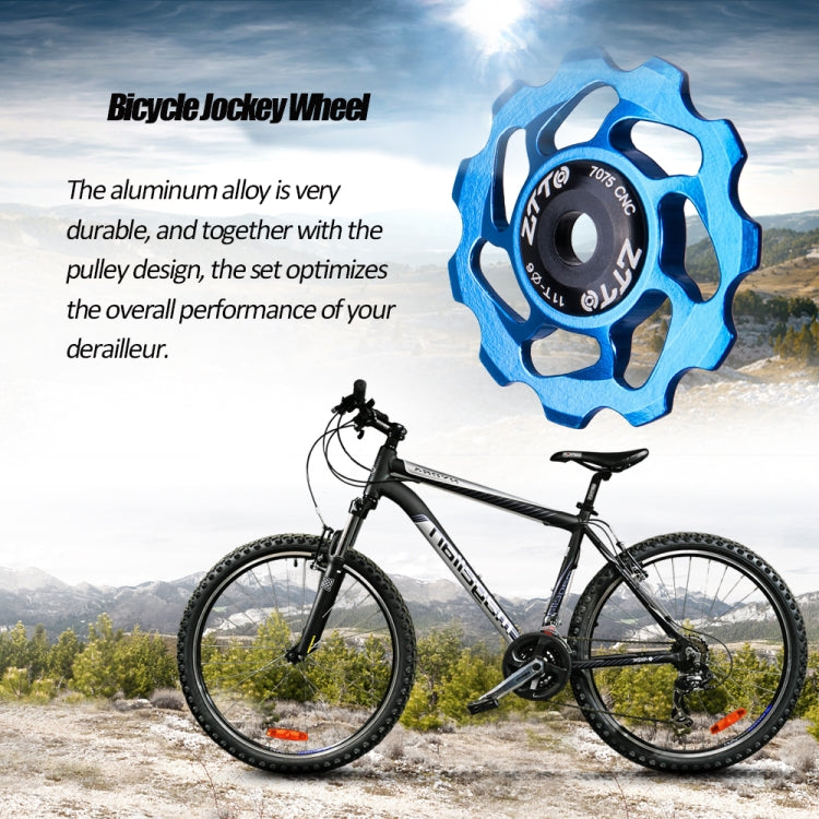 ZTTO 11T 4/5/6 MM Bicycle Derailleur Ceramic Bearing Bicycle Accessories (Silver)