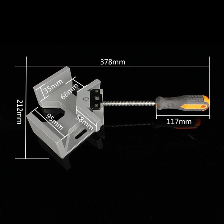 Aluminum Single Handle 90 Degree Right Angle Clamp Angle Clamp Woodworking Frame Clip Right Angle Folder Tool