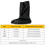 High Tube Rainproof Snowproof Adult Shoe Cover Size: XXXXL(Dark Gray)