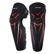 MOTOLSG 2 in 1 Knee Pads Motorcycle Bicycle Riding Warm Fleece Soft Protective Gear (Black Red) - free shipping - PMC TechLife - Order now!