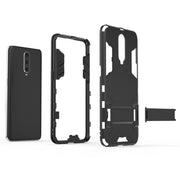 Shockproof PC + TPU  Case for OPPO R17 Pro, with Holder(Black)