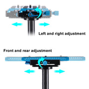 PULUZ 38.5-61cm Carbon Fibre Handheld Stabilizer for DSLR & DV Digital Video & Cameras, Load Range: 0.5-3kg(Blue)