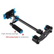 PULUZ 38.5-61cm Carbon Fibre Handheld Stabilizer for DSLR & DV Digital Video & Cameras, Load Range: 0.5-3kg(Blue)