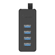ORICO W5P-U3-100 4-Port USB 3.0 Desktop HUB with 100cm Micro USB Cable Power Supply(Black)