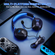 KOTION EACH G3100 Stereo Bass Gaming Headset with Omni-directional Mic,Cable Length: 1.7m(Black+Blue)