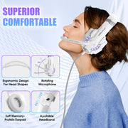 KOTION EACH G9000 3.5mm Gaming Headset with Microphone LED Light,Cable Length: About 2.2m(White)