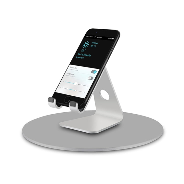 AP-5M iMac Computer Monitor Aluminum Alloy Base 360 Degree Rotatable Chassis Support Holder (Silver)