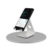 AP-5M iMac Computer Monitor Aluminum Alloy Base 360 Degree Rotatable Chassis Support Holder (Black)