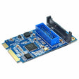 MINI PCI-E to USB 3.0 Front 19 Pin Desktop PC Expansion Card (Blue) -  by PMC TechLife | Online Shopping South Africa | PMC TechLife | Buy Now Pay Later Mobicred