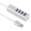 5Gbps Super Speed Self / Bus Power 4 Ports USB 3.0 HUB (Silver) - free shipping - PMC TechLife - Order now!