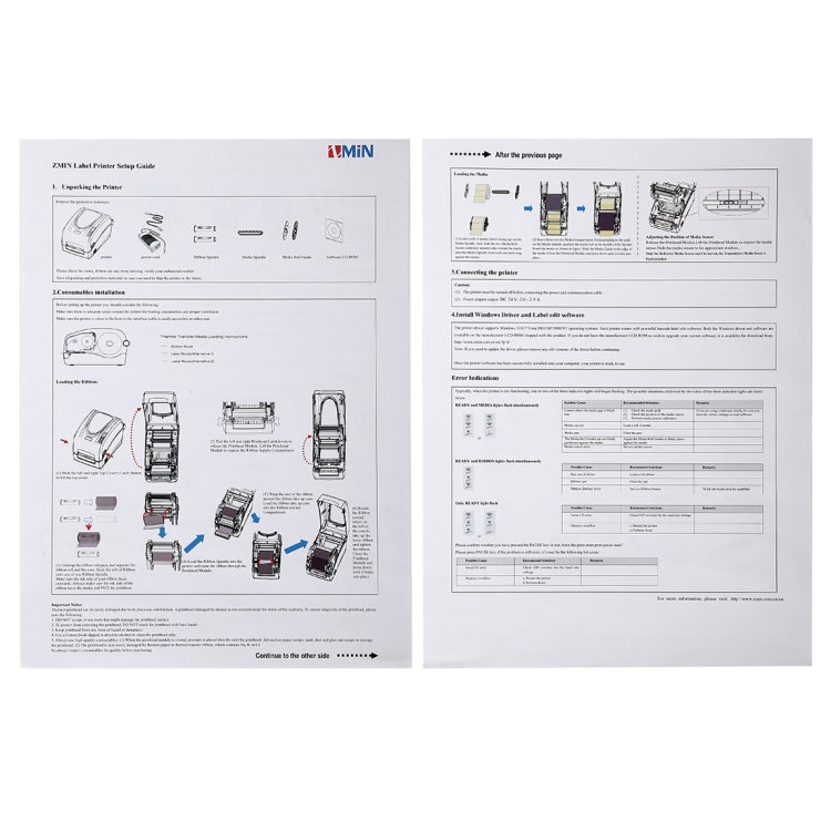 H8 Convenient USB Port Thermal Automatic Calibration Barcode Printer Supermarket, Tea Shop, Restaurant, Max Supported Thermal Paper Size: 57*30mm