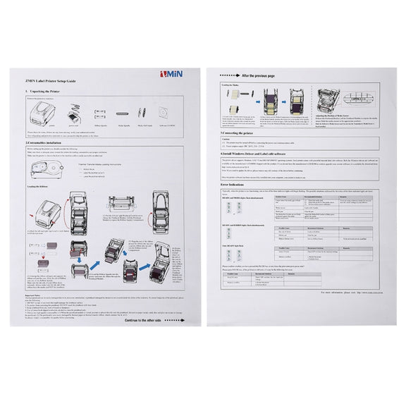 X1 Convenient USB Port Thermal Automatic Calibration Barcode Printer Supermarket, Tea Shop, Restaurant, Max Supported Thermal Paper Size: 57*30mm(Black)