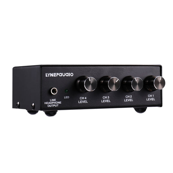 LINEPAUDIO B895 Five-channel Stereo Microphone Mixer with Earphone Monitoring(Black)