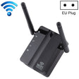 300Mbps Wireless-N Range Extender WiFi Repeater Signal Booster Network Router with 2 External Antenna, EU Plug(Black) - Broadband Amplifiers by PMC TechLife | Online Shopping South Africa | PMC TechLife | Buy Now Pay Later Mobicred