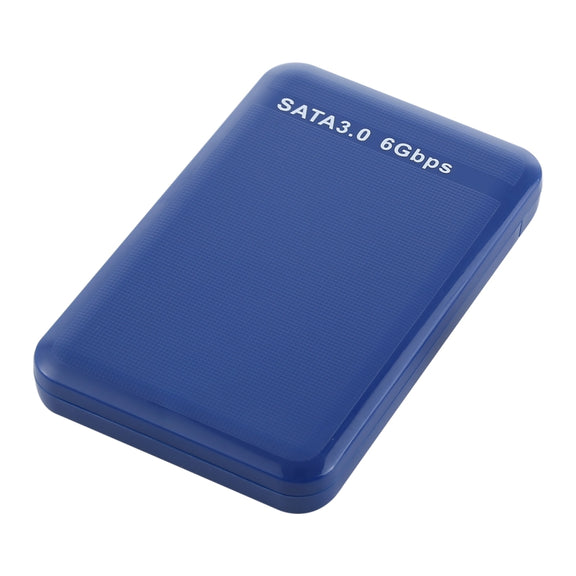 2.5 inch HDD Enclosure 6Gbps SATA 3.0 to USB 3.0 Hard Disk Drive Box External Case(Blue)