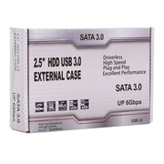 2.5 inch HDD Enclosure 6Gbps SATA 3.0 to USB 3.0 Hard Disk Drive Box External Case(Blue)