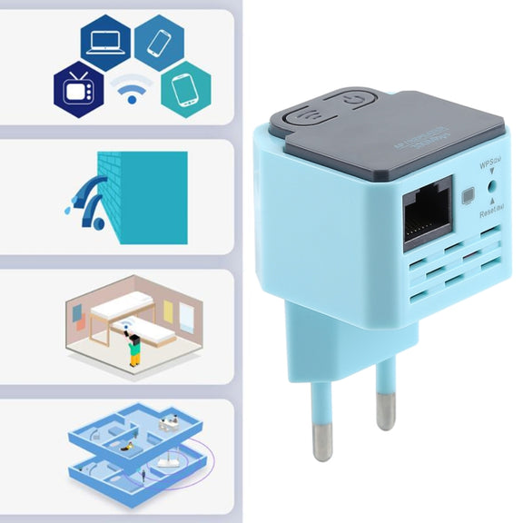300Mbps Wireless WiFi Range AP / Repeater Signal Booster, EU Plug