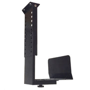 Universal PC Case Holder CPU Stand Hanging Adjustable Computer Mainframe Host Bracket, 300-500mm Height Adjustable, 145-235mm Width Adjustable(Black)