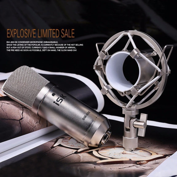 ISK BM-800 Sound Recording Microphone Condenser Mic for Studio and Broadcasting