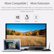 ORICO 6518US3 USB 3.0 Type-B 2.5 / 3.5 inch Tool Free HDD Docking Station External Storage Enclosure Hard Disk Box(Black)