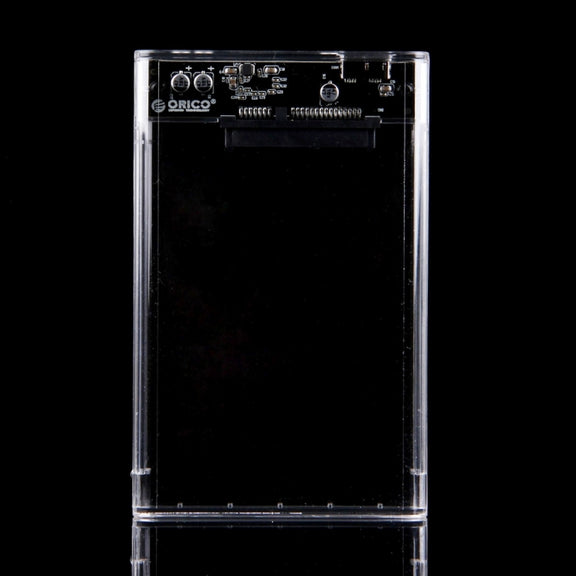 ORICO 2139U3-CR USB3.0 Transparent External Hard Disk Box Storage Case for 9.5mm 2.5 inch SATA HDD / SSD