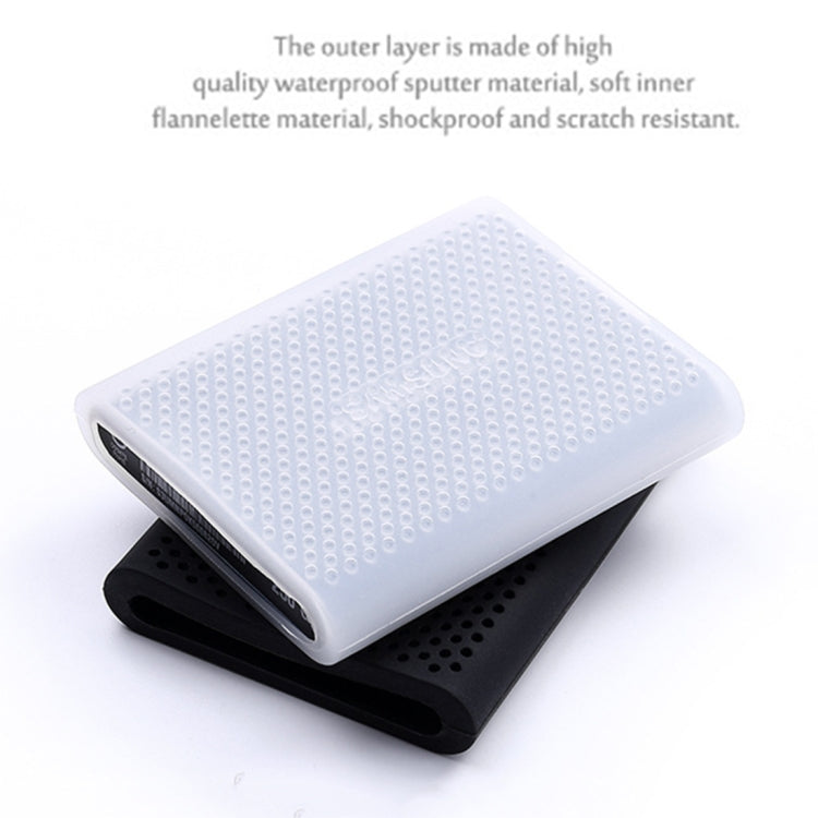 PT500 Scratch-resistant All-inclusive Portable Hard Drive Silicone Protective Case for Samsung Portable SSD T5, with Vents (Black)