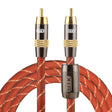 EMK TZ/A 1.5m OD8.0mm Gold Plated Metal Head RCA to RCA Plug Digital Coaxial Interconnect Cable Audio / Video RCA Cable - RCA Cable by EMK | Online Shopping South Africa | PMC TechLife | Buy Now Pay Later Mobicred