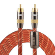 EMK TZ/A 3m OD8.0mm Gold Plated Metal Head RCA to RCA Plug Digital Coaxial Interconnect Cable Audio / Video RCA Cable - free shipping - PMC TechLife - Order now!