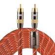 EMK TZ/A 8m OD8.0mm Gold Plated Metal Head RCA to RCA Plug Digital Coaxial Interconnect Cable Audio / Video RCA Cable - RCA Cable by EMK | Online Shopping South Africa | PMC TechLife | Buy Now Pay Later Mobicred