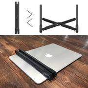 NEXSTAND Laptop Height Extender Holder Stand Folding Portable Computer Heat Dissipation Bracket, Size: 27x3.9x3.6cm(Black)