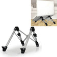 Aluminum Alloy Laptop Height Extender Holder Stand Folding Portable Computer Heat Dissipation Bracket, Size: 24.5x3.3x2.8cm(Black) - MacBook Holder by PMC Jewellery | Online Shopping South Africa | PMC Jewellery | Buy Now Pay Later Mobicred
