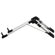 Aluminum Alloy Laptop Height Extender Holder Stand Folding Portable Computer Heat Dissipation Bracket, Size: 24.5x3.3x2.8cm(Black)