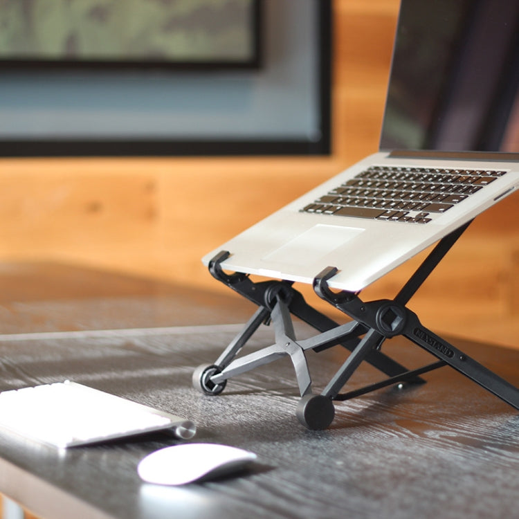 Nexstand K2 Laptop Height Extender Holder Stand Folding Portable Computer Heat Dissipation Bracket, Size: 35.4x4x4cm(Black)