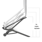 Nexstand K2 Laptop Height Extender Holder Stand Folding Portable Computer Heat Dissipation Bracket, Size: 35.4x4x4cm(Black)