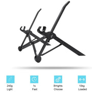 Nexstand K2 Laptop Height Extender Holder Stand Folding Portable Computer Heat Dissipation Bracket, Size: 35.4x4x4cm(Black)