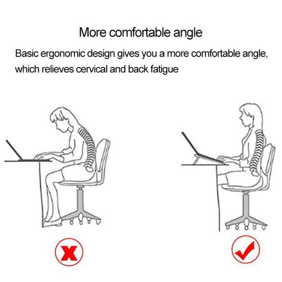 Laptop Height Extender Holder Stand Folding Portable Computer Heat Dissipation Bracket, Size: 22.3x23.5x1.3cm (Silver)