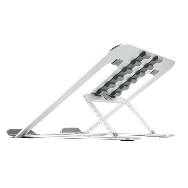 Laptop Height Extender Holder Stand Folding Portable Computer Heat Dissipation Bracket, Size: 22.3x23.5x1.3cm (Silver)