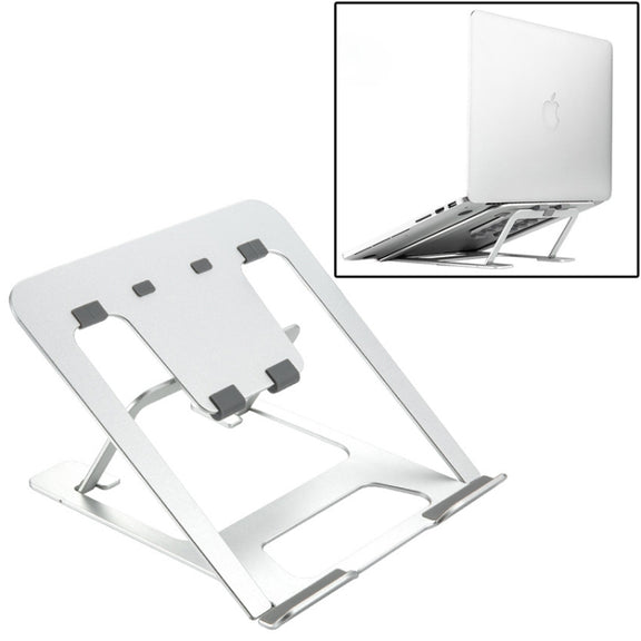 Laptop Height Extender Holder Stand Folding Portable Computer Heat Dissipation Bracket, Size: 22.3x23.5x1.3cm (Silver)