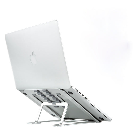 Laptop Height Extender Holder Stand Folding Portable Computer Heat Dissipation Bracket, Size: 22.3x23.5x1.3cm (Silver)